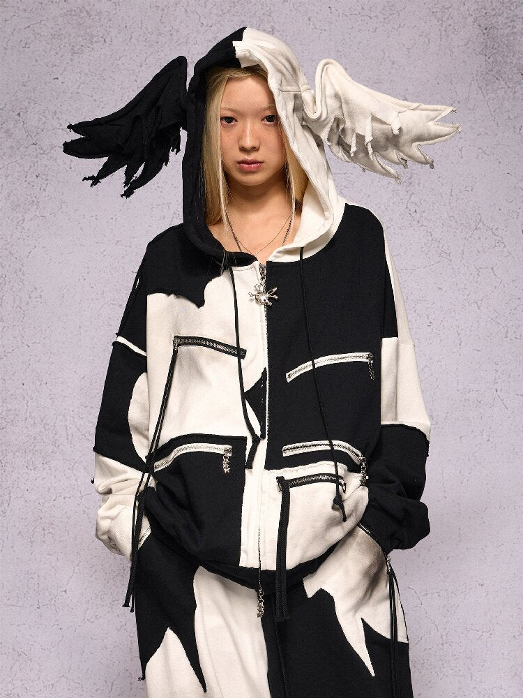 Color Block Zipper Sweatshirt【s0000019139】