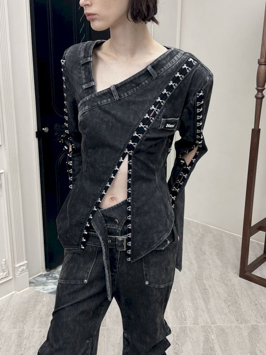 교수형 g 버튼 OH G SHEE-ED 셔츠 [S000006809]