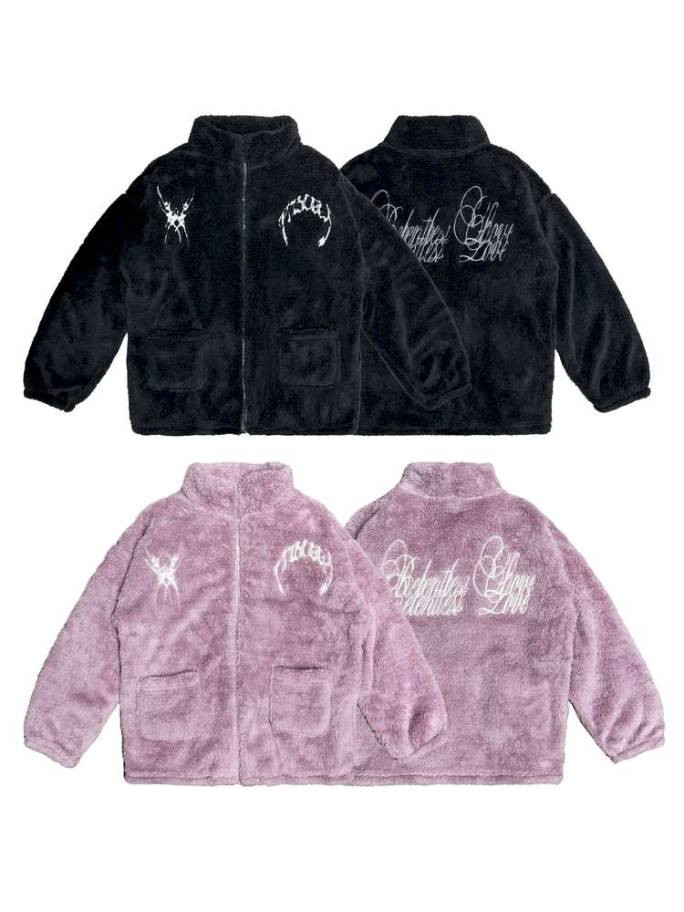 Embroidered Coral Fleece Pajamas Set【s0000014864】