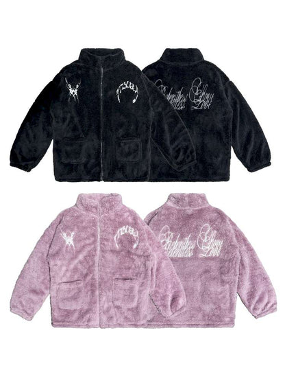 Embroidered Coral Fleece Pajamas Set【s0000014864】