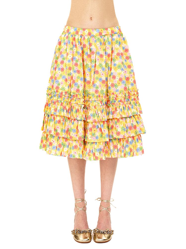 Floral Heavy Work Lace Cake Skirt【s0000016114】