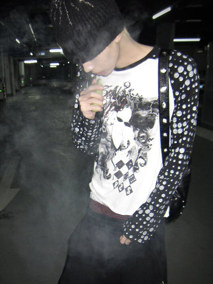 Ghost Polka Dot Raglan Long Tee【s0000016956】
