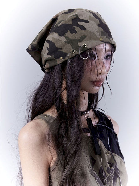 Camouflage versatile old headscarf【s0000012846】