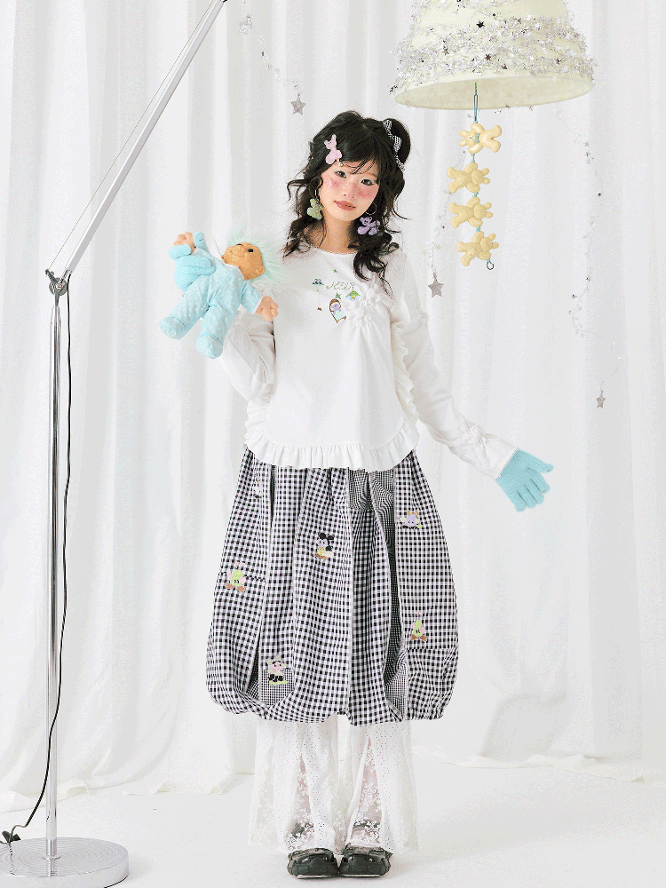 Graffiti Print Long Sleeve T-Shirt【s0000011943】