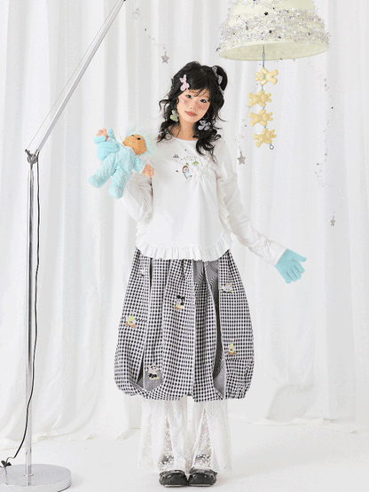 Graffiti Print Long Sleeve T-Shirt【s0000011943】