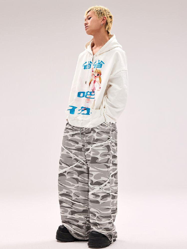 Glitter Printed Sweatshirt Jacket【s0000011796】