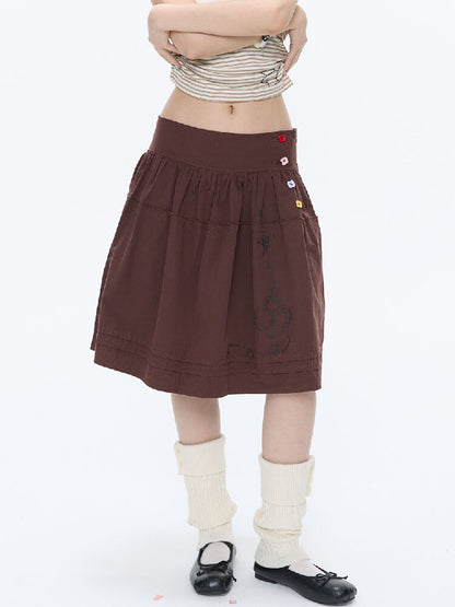 Retro Love Lock Vine Short Skirt【s0000016375】