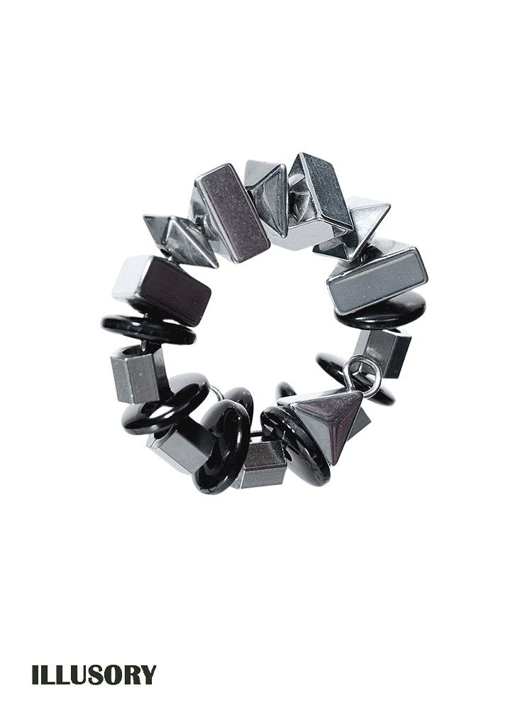 Handmade Beaded Bio Punk Open Ring【s0000018836】