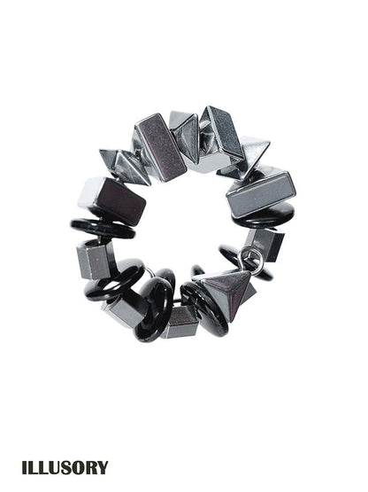 Handmade Beaded Bio Punk Open Ring【s0000018836】