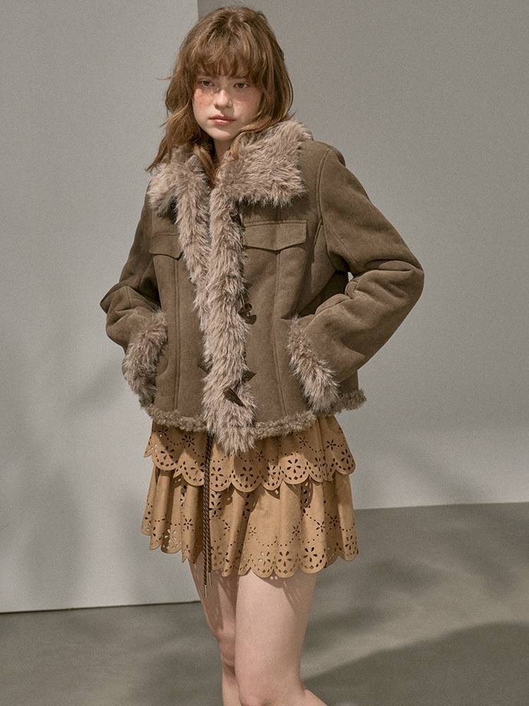 Faux Fur Collar Jacket【s0000014409】