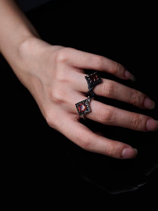 Niche Dark Punk s925 Silver Ring【s0000018830】