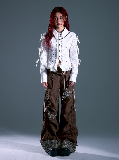 Flap Loose Casual Wide Leg Pants【s0000013691】