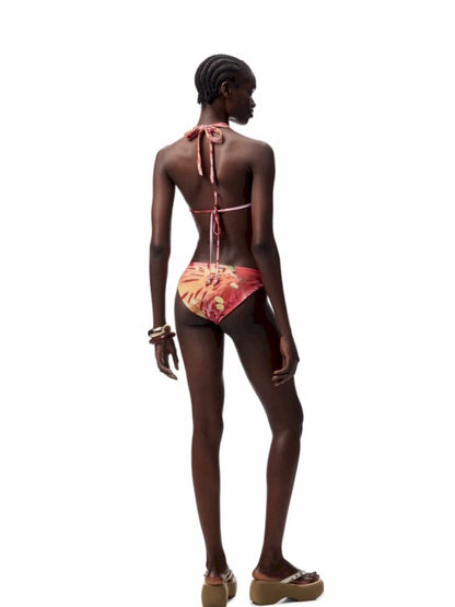 Floral Print Twist Bikini【s0000012411】