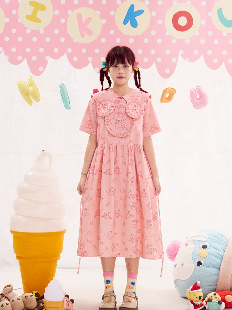 Animal Angel Strappy Skirt Tank Top Skirt【s0000013191】