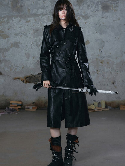 Asymmetrical Heavy Knight Trench Coat【s0000018518】
