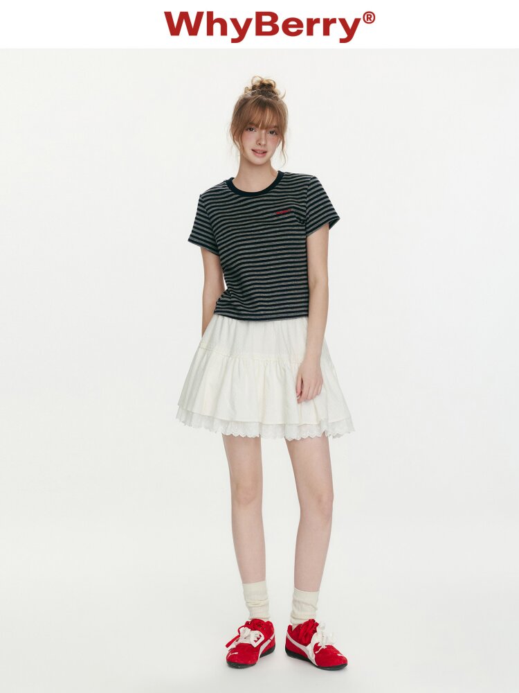 Midsummer Vintage Striped T-Shirt【s0000015684】