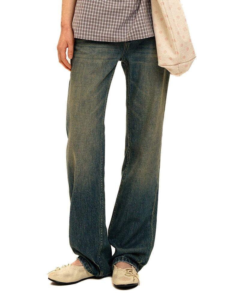 Distressed Stitch Denim Pants【s0000017941】