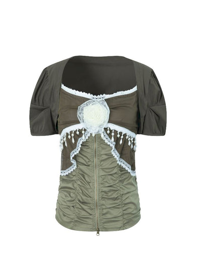 Elastic Slim Halter Blouse【s0000012210】