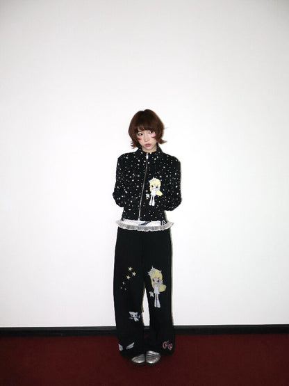 Illustration Print Sweatpants【s0000018663】