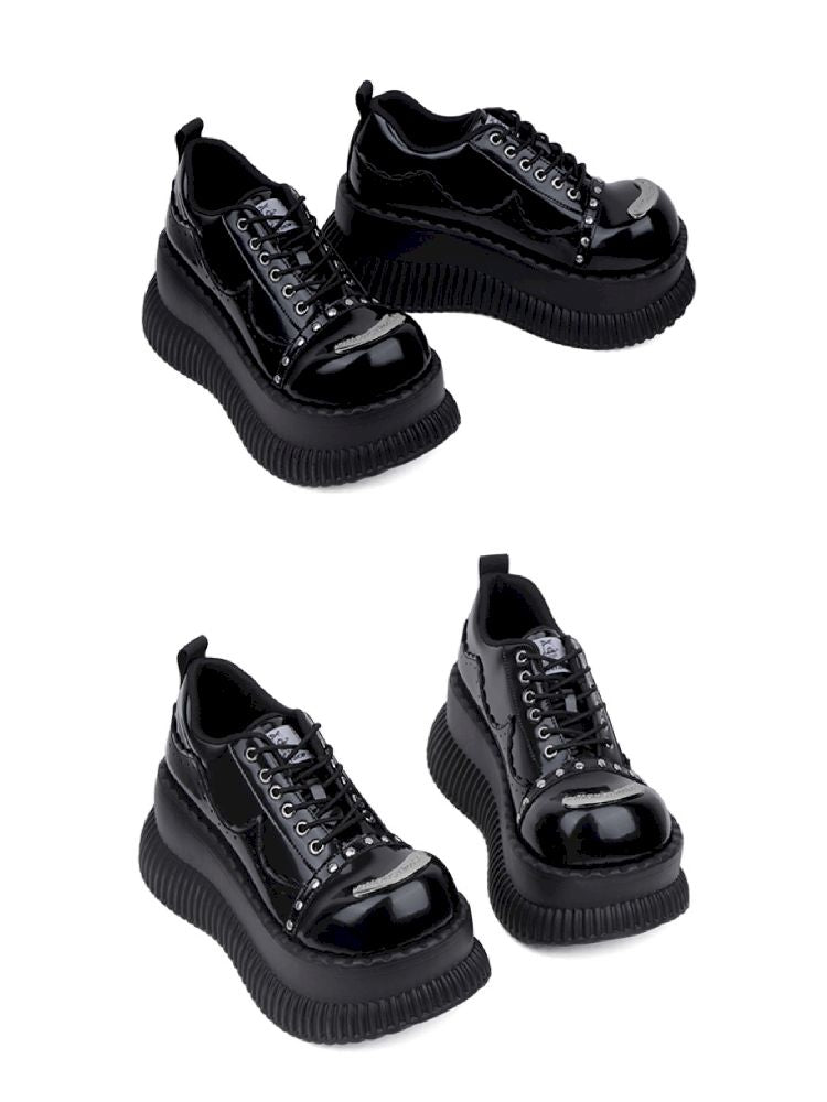 Metal Punk Hundred Small Leather Shoes【s0000011718】