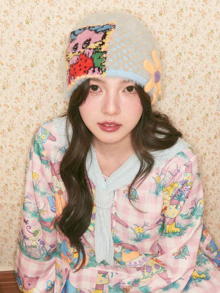 Rabbit Flower Knit Beanie【s0000014506】