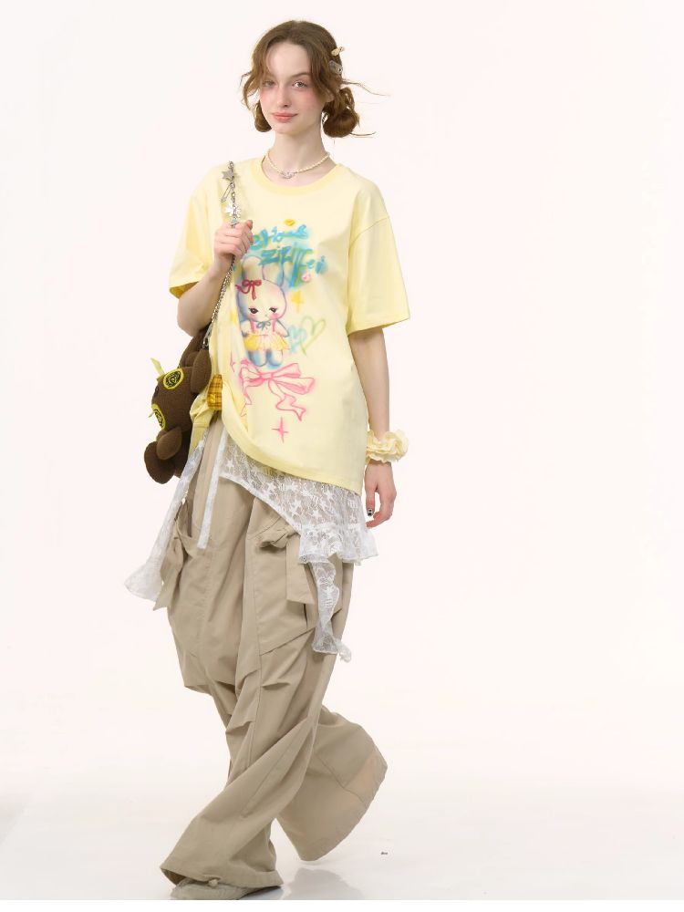 Loose Thin Round Neck Short Sleeve T-shirt【s0000012243】