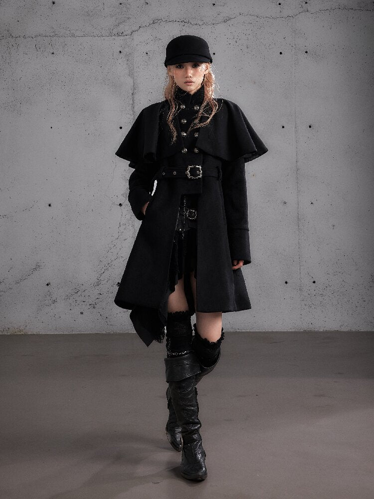 Modern Court Heiress Wool Cape Jacket【s0000019150】