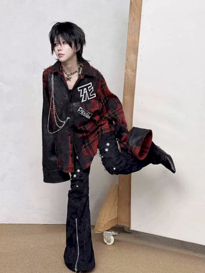 Stained Shirt Jacket【s0000013715】