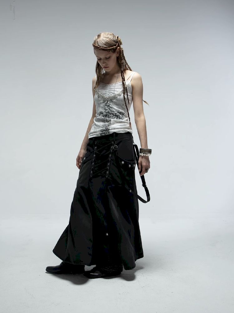 Backless Long Half Skirt【s0000012214】