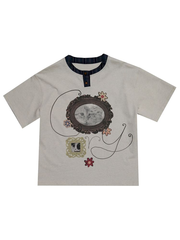 Fake two pieces T-shirt【s0000013511】