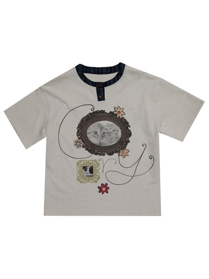 Fake two pieces T-shirt【s0000013511】