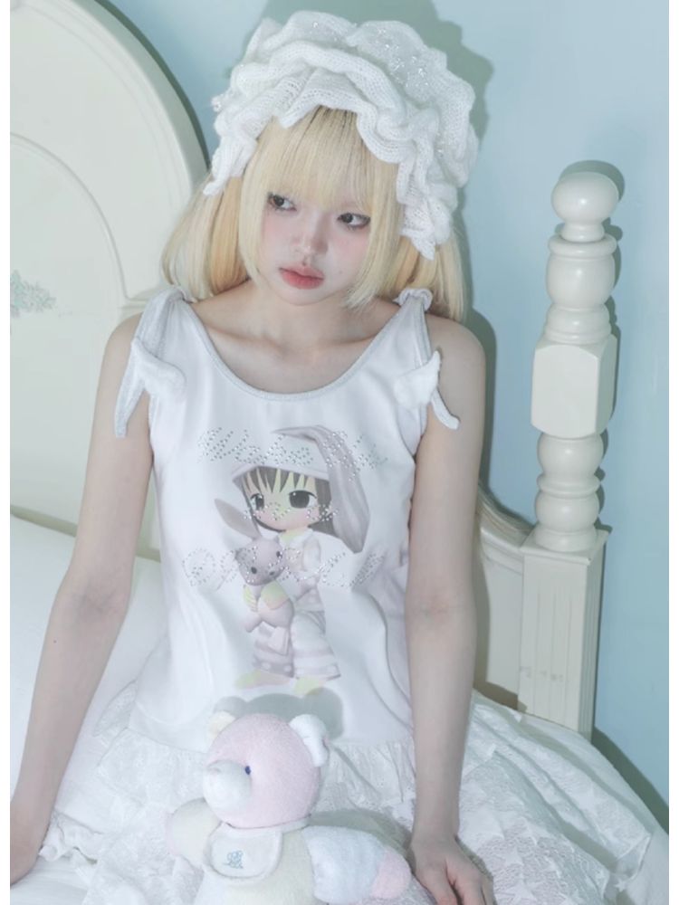 Rhinestone Camisole Tank Top【s0000012675】