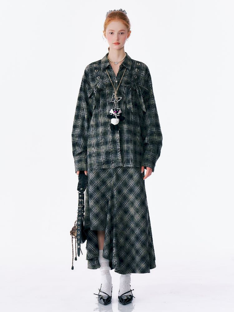 Loose Plaid Jacket【s0000012219】