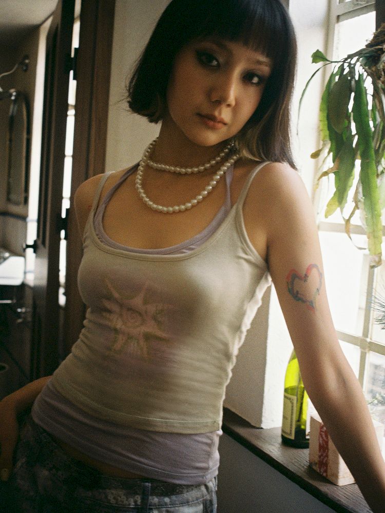 Hanging neck halter Slim undershirt【s0000012301】