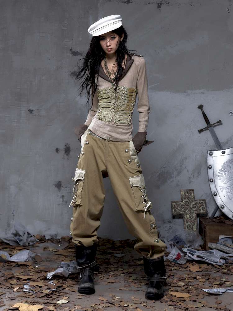 Vintage Punk Court Lantern Trousers【s0000014650】