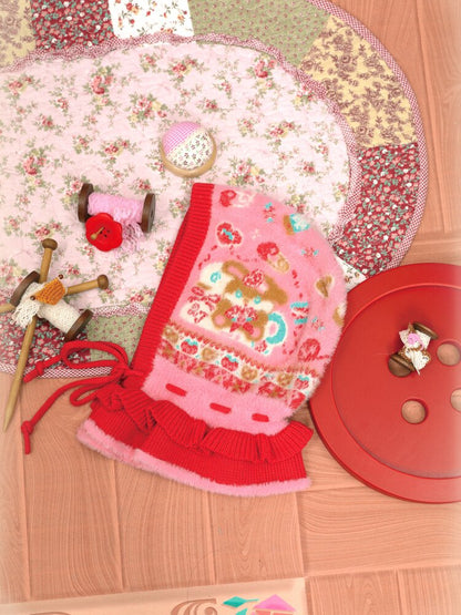 Pink Rabbit Mink Fur Lace Hat【s0000015578】