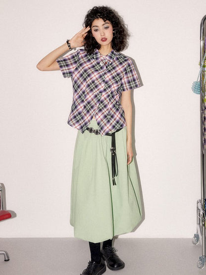 IRREGULAR PLACKET SLEEVE SHIRT [S0000008856]