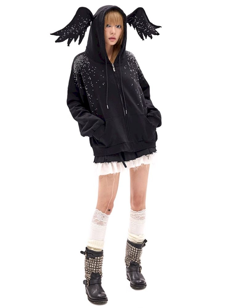 Black Angel Sweatshirt【s0000011792】