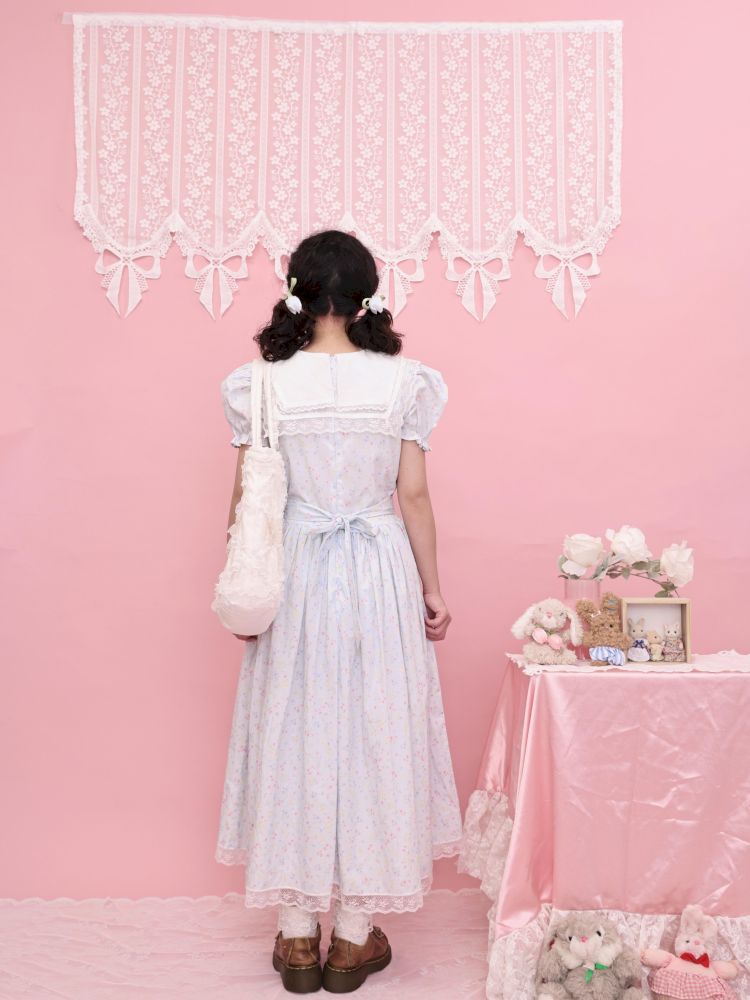 Embroidered Princess Waistline Dress【s0000013496】