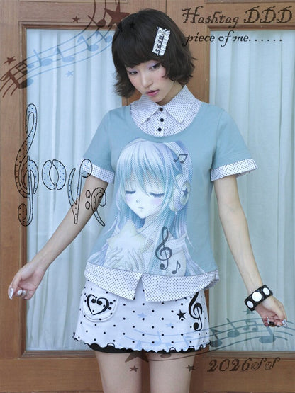 Embroidery Polka Dot Skirt Pants【s0000016548】