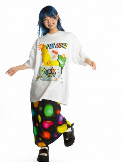 Streetwear loose cotton T-shirt【s0000013171】