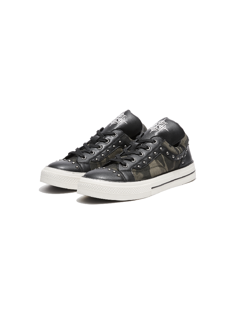 Camouflage Patchwork Canvas Sneakers【s0000018364】