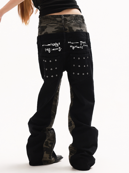Wasteland Camouflage Stacked Jeans【s0000018346】