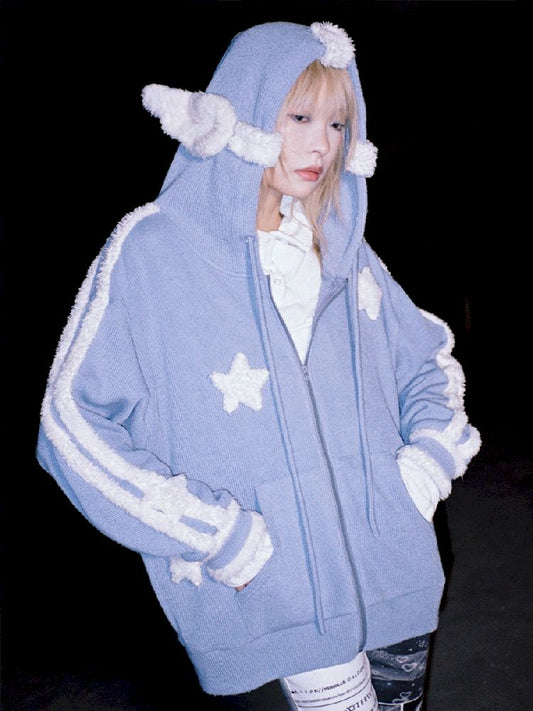 Angel Wings Blue Star Coat【s0000005019】