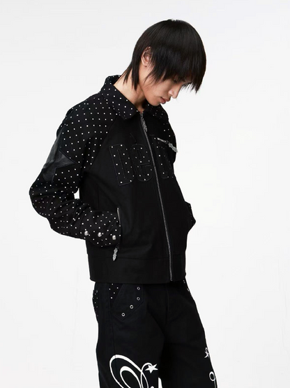 Retro Polka Dot Applique Jacket【s0000018208】