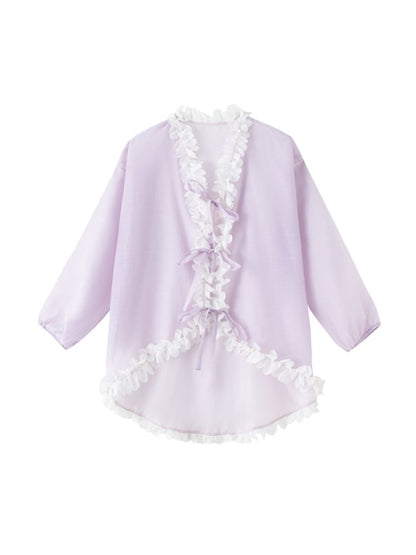 Thin long-sleeved vacation wind sun shirt【s0000013589】
