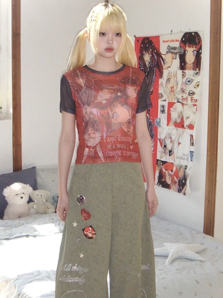 KillAngel Short Sleeve Mesh T-Shirt【s0000012329】