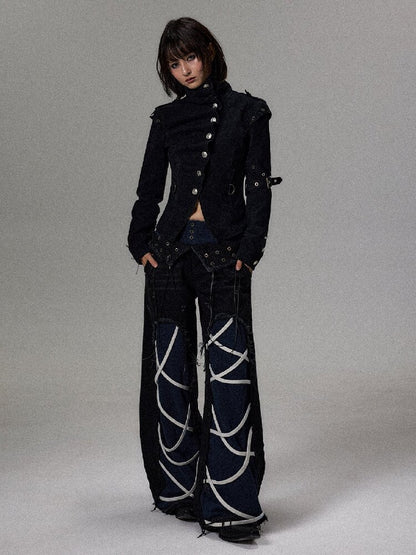 Punk Court Knight Pleated Jacket【s0000018498】
