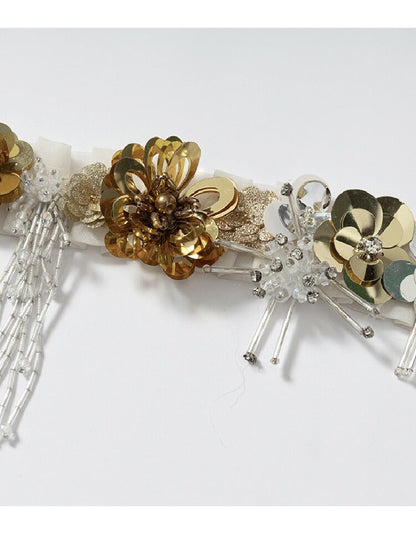 Vintage Court Pleated Flower Necklace【s0000017245】