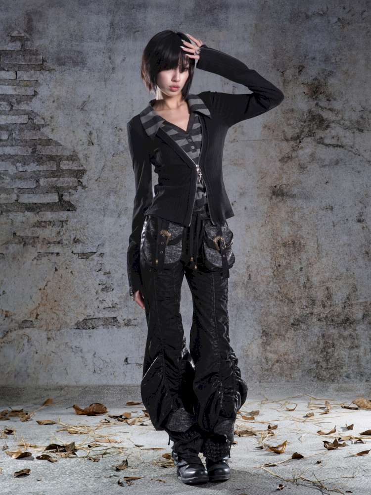 V-Neck Pullover Long-Sleeve Knit Top【s0000014492】